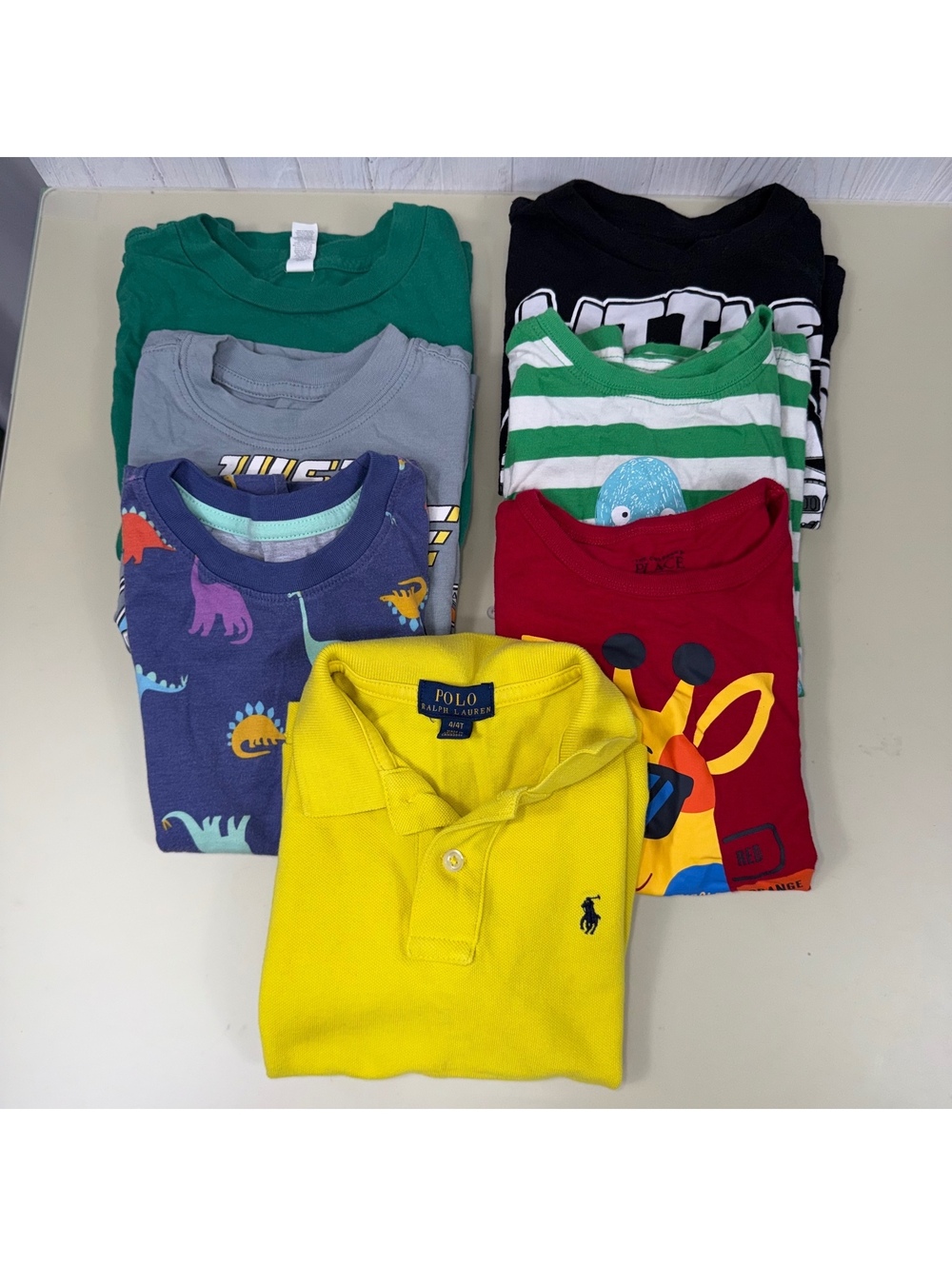 Boys 4T Shirt Lot 7 Pieces Polo Star Wars Gymboree